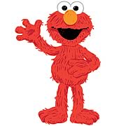 Sesame Street Elmo Loves You Peel and Stick Giant Wall Decal